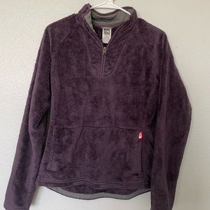 Purple North Face 1/2 zip jacket